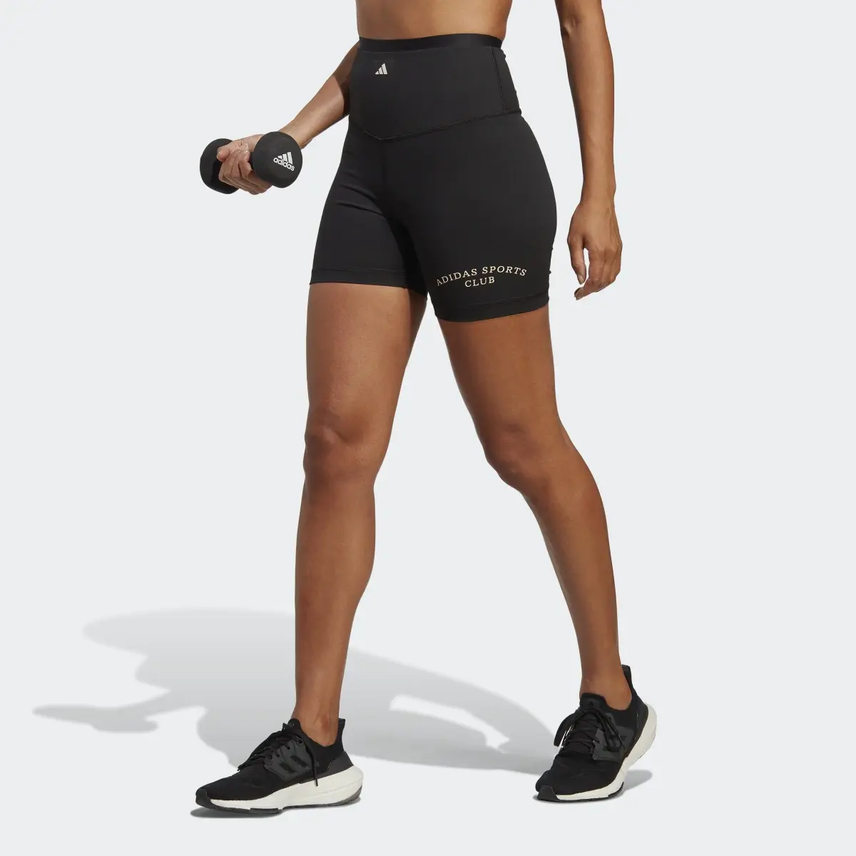 Adidas Sports Club Short High-Waist Leggings. 1