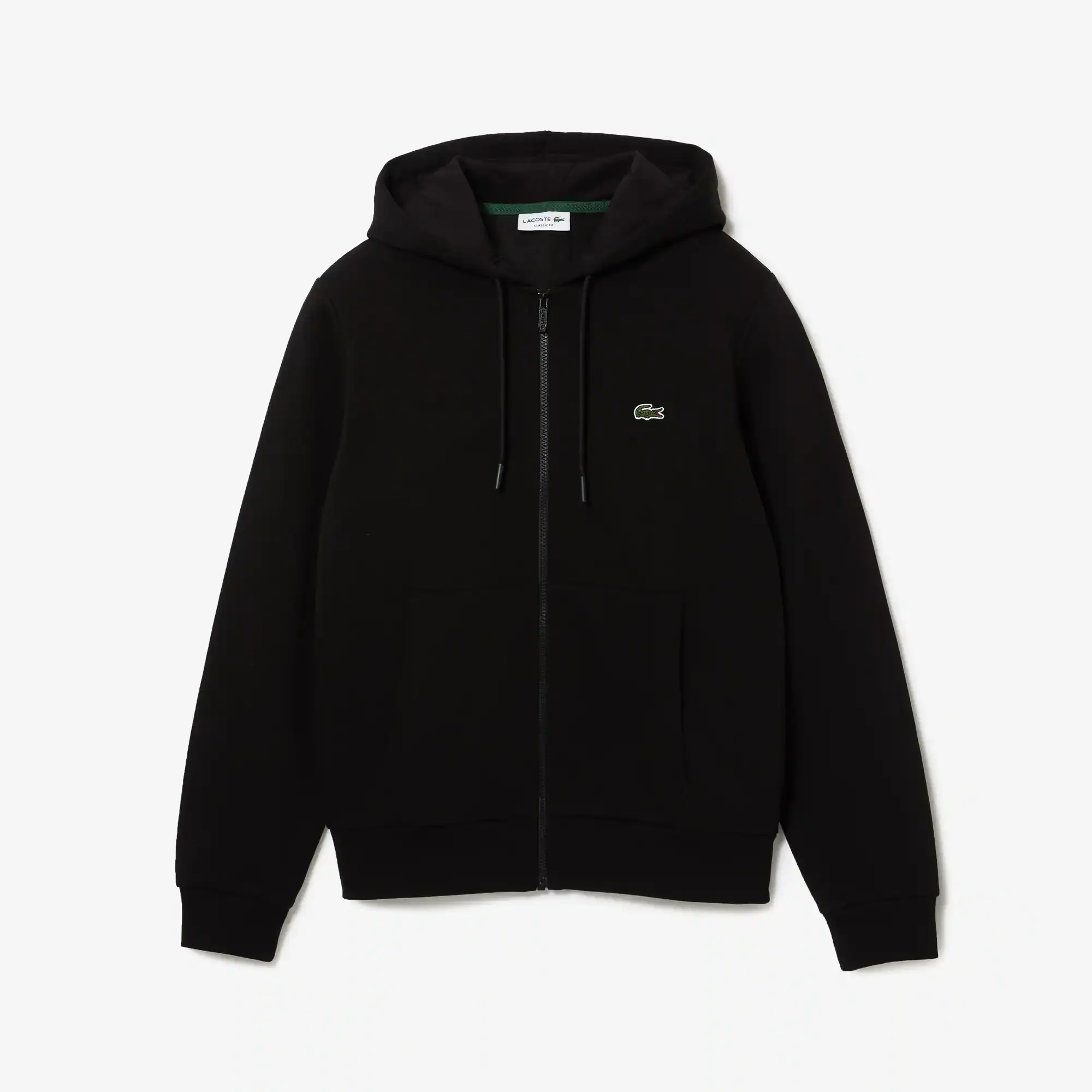 Lacoste Men's Kangaroo Pocket Zip-Up Fleece Hoodie. 2 Lacoste Men's Kangaroo Pocket Zip-Up Fleece Hoodie. 2