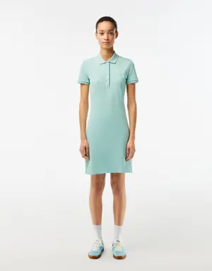 Lacoste Women's Stretch Cotton Piqué Polo Dress