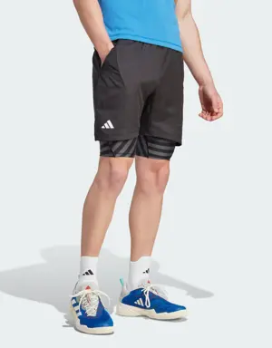 Adidas Short da tennis AEROREADY Two-in-One Pro