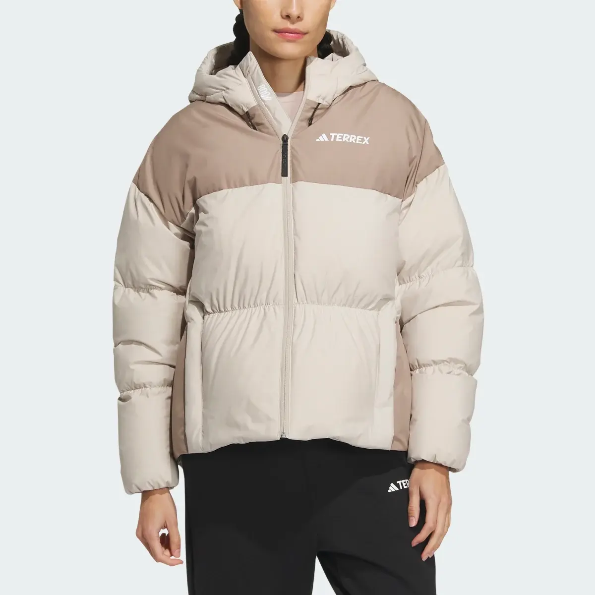 Adidas Goose Down Midweight Puffer Jacket. 1