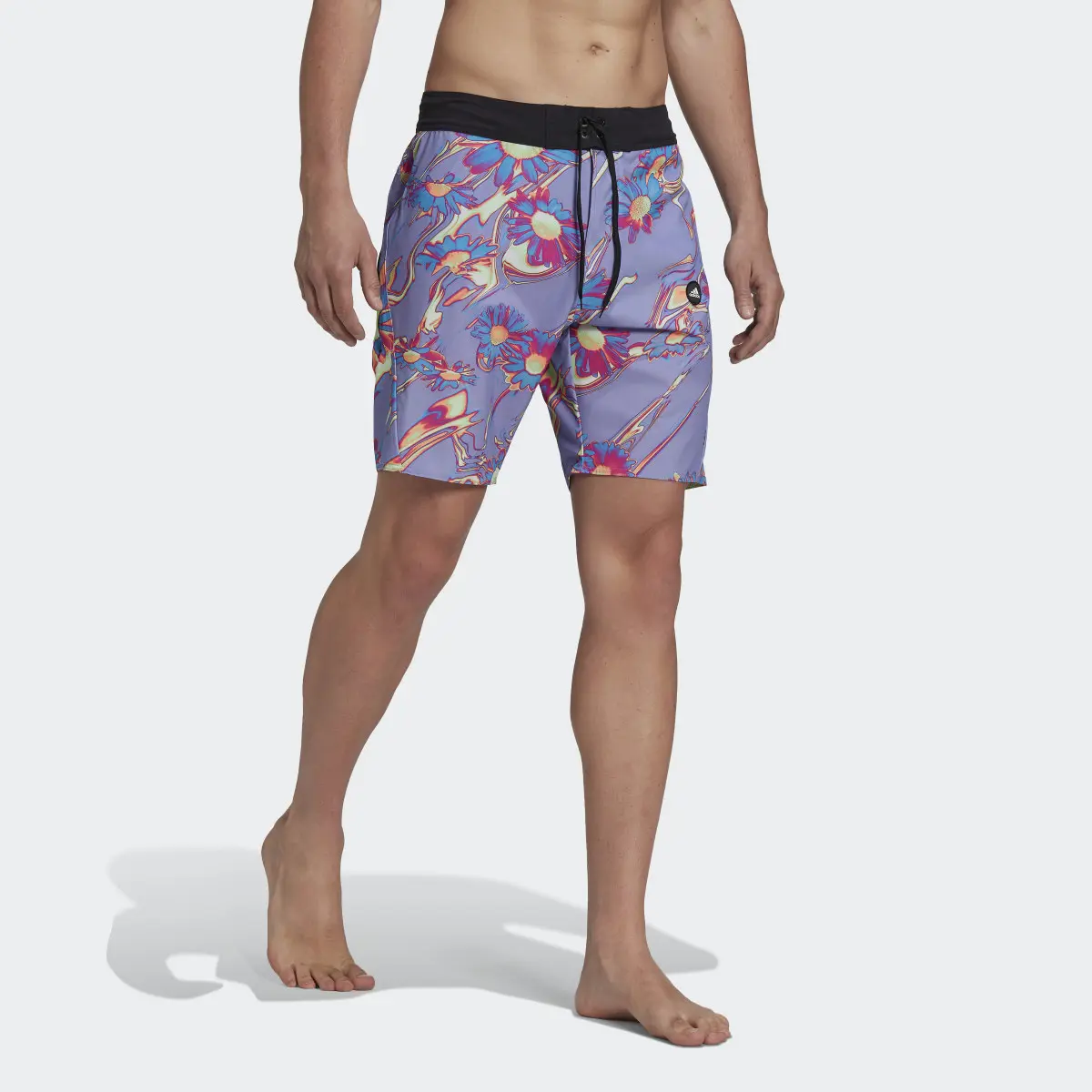 Adidas Positivisea Classic Length Graphic Board Shorts. 3