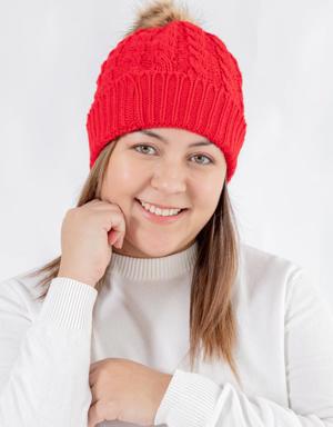 Red - Cozy Lined Hat