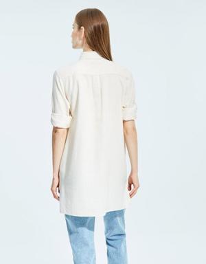 Nautica KADIN BEJ OVERSIZE GÖMLEK. 3 Nautica KADIN BEJ OVERSIZE GÖMLEK. 3