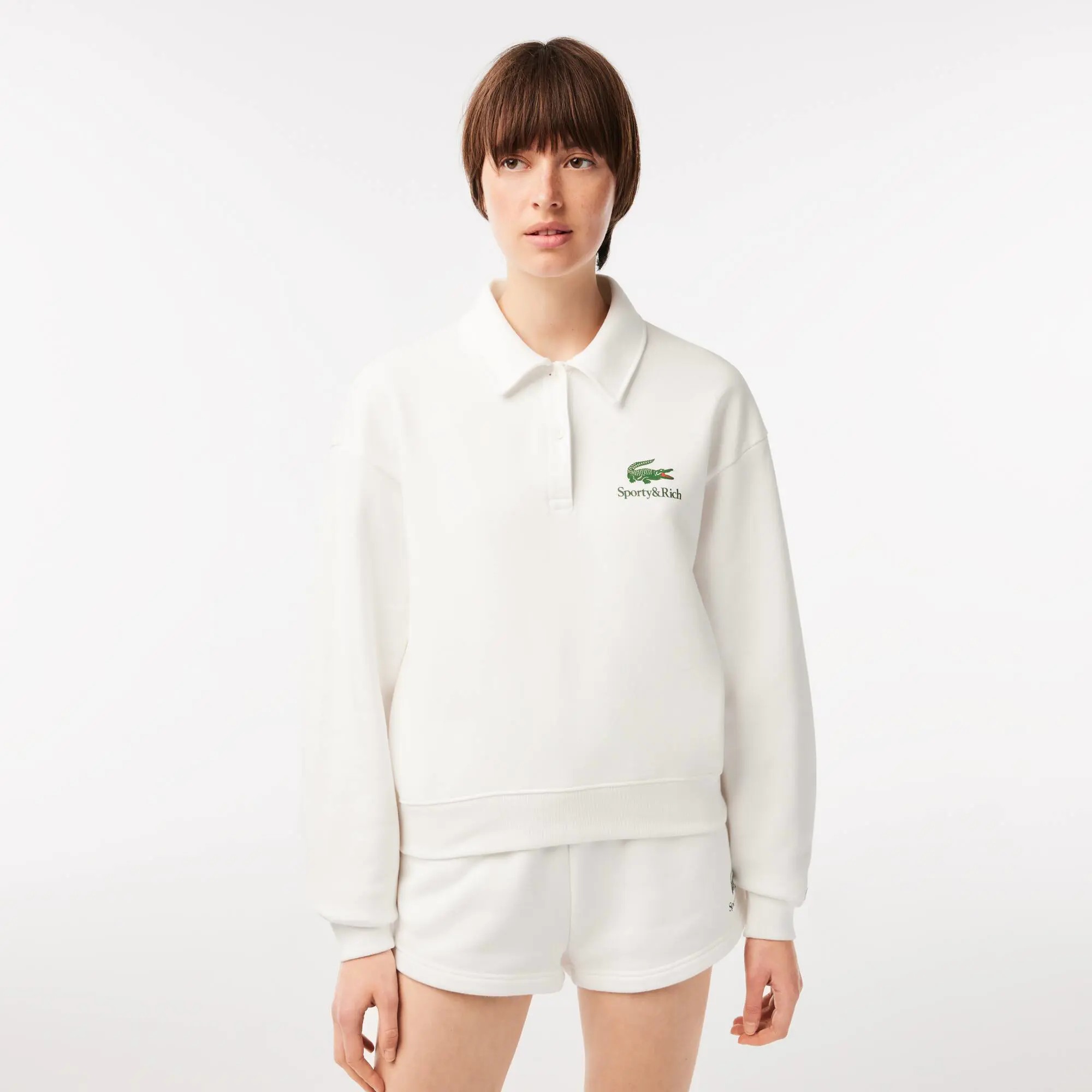 Lacoste Long Sleeve Lacoste x Sporty & Rich Polo Shirt. 1