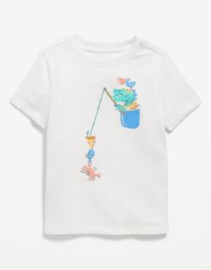 Old Navy Unisex Short-Sleeve Graphic T-Shirt for Toddler white