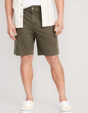 Old Navy Slim Built-In Flex Rotation Chino Shorts for Men -- 9-inch inseam green
