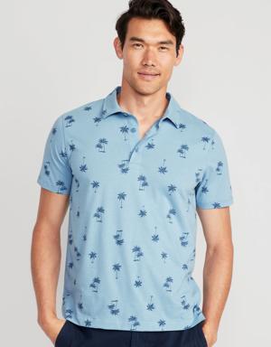 Old Navy Printed Classic Fit Jersey Polo for Men multi