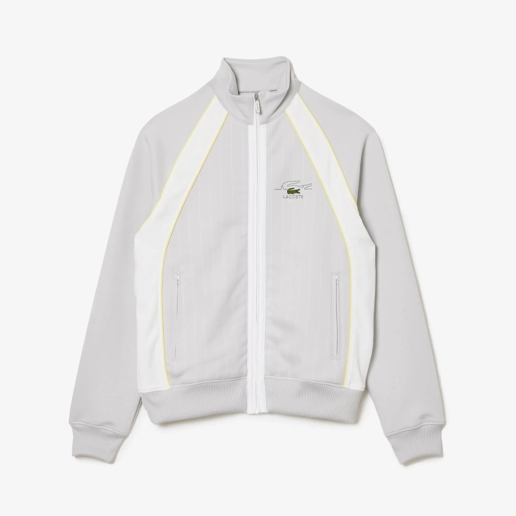 Lacoste Men’s Organic Cotton Colorblock Zip-Up Sweatshirt. 2