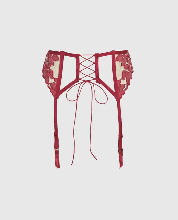 La Senza Lace Up Garter Panty. 2