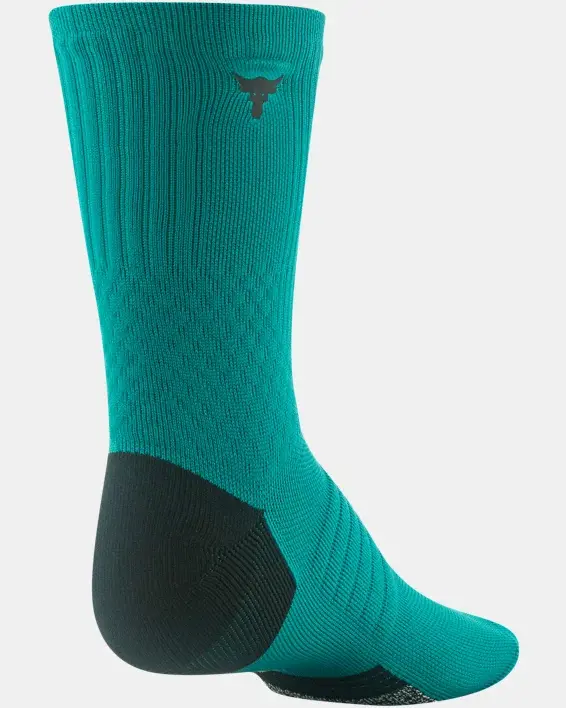 Under Armour Unisex Project Rock ArmourDry™ Playmaker Mid-Crew Socks. 3