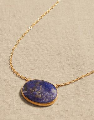 Mykonos Lapis Pendant Necklace &#124 Aureus + Argent blue