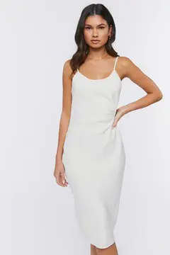 Forever 21 Forever 21 O Ring Midi Dress Vanilla. 2