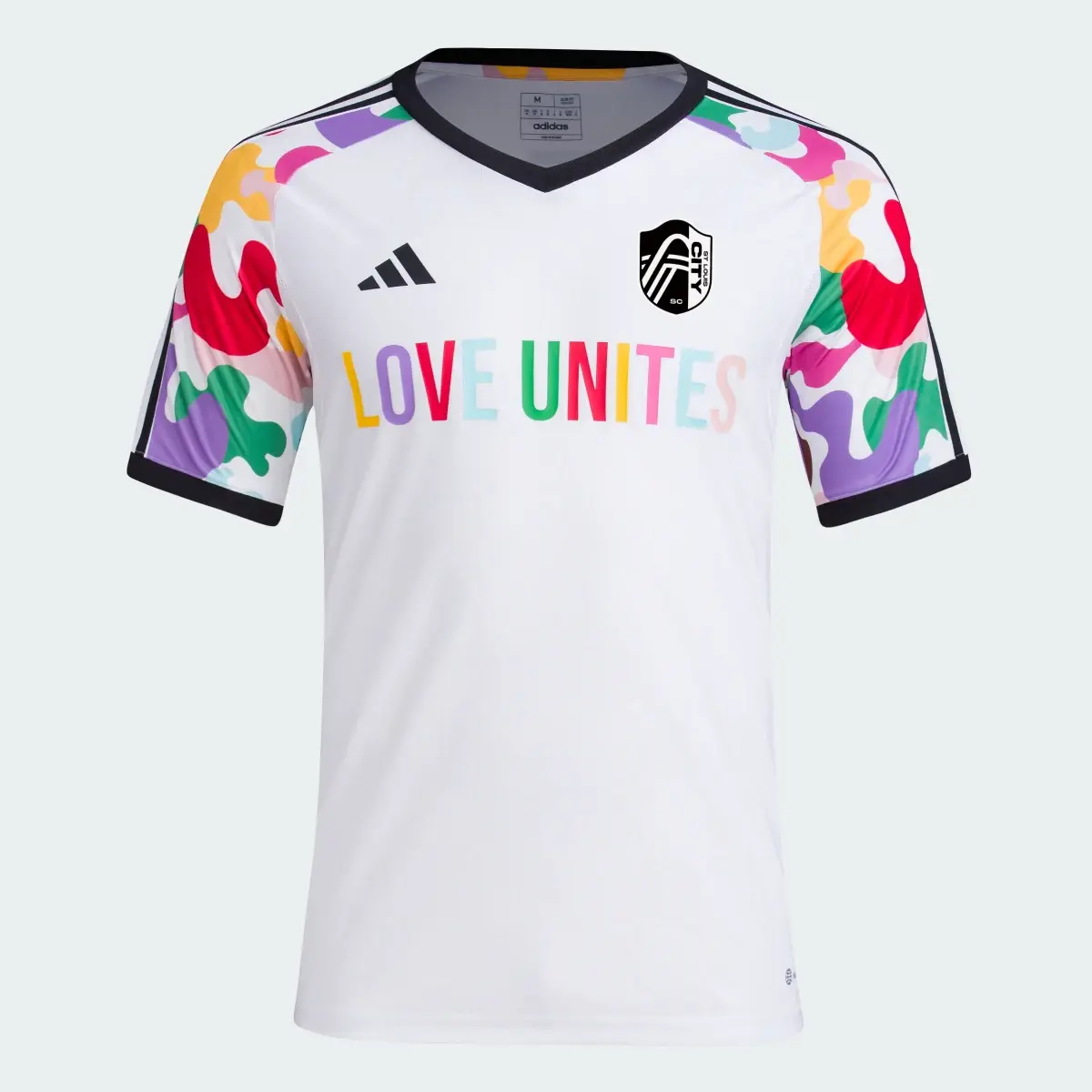 Adidas St. Louis CITY SC Pride Pre-Match Jersey. 1