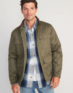 Water-Resistant Cotton-Twill Barn Coat for Men green