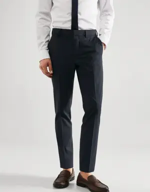 Super slim fit suit trousers