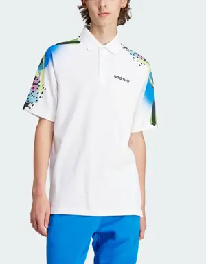 Retro Graphic Polo Shirt