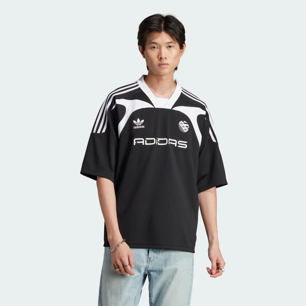 Adidas ADILENIUM OVERSIZED SHORT SLEEVE JERSEY. 2