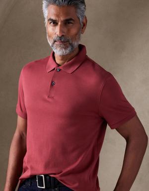 Banana Republic Luxury-Touch Performance Polo red