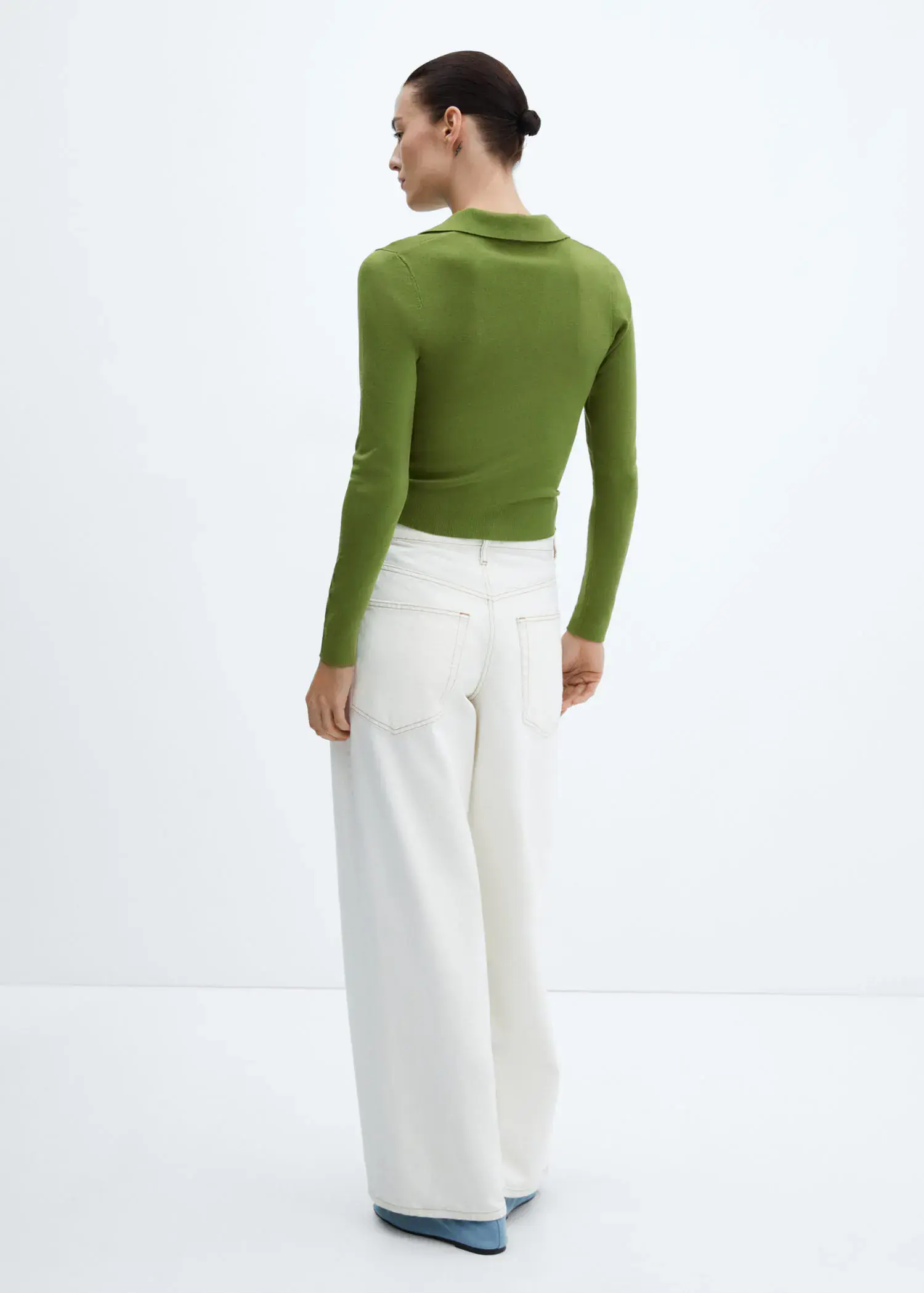 Mango Knitted polo neck sweater. 3