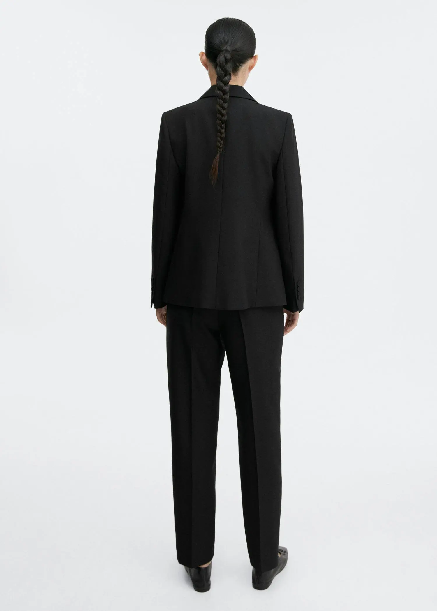 Mango Straight wool suit trousers. 3