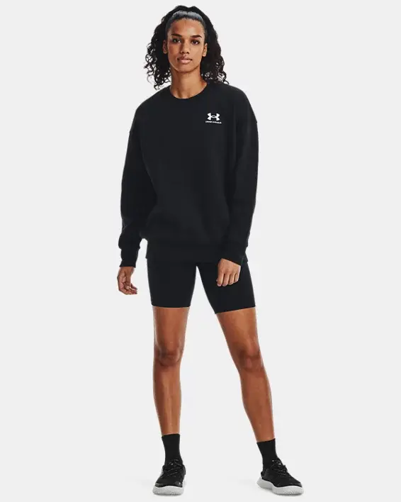 Under Armour Women's UA Icon Fleece Oversized Crew. 3