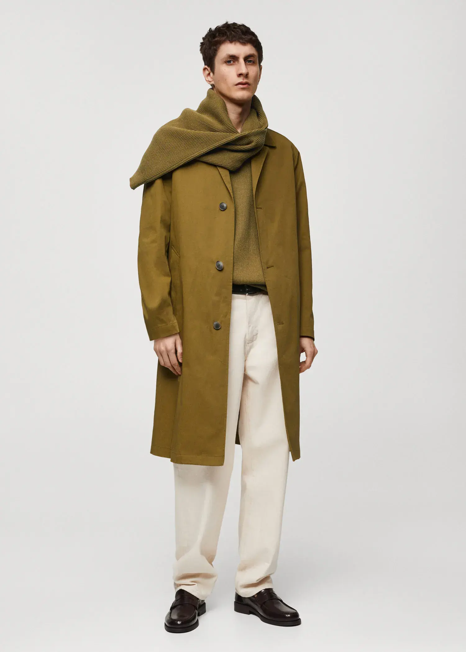 Mango Relaxed fit cotton trench coat. 3
