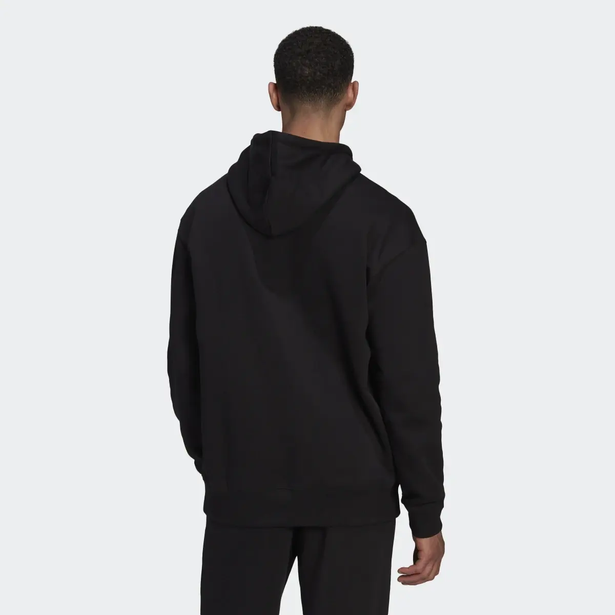 Adidas Essentials FeelVivid Cotton Fleece Drop Shoulder Hoodie. 3