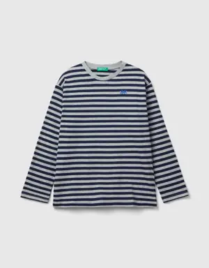 striped t-shirt in 100% cotton