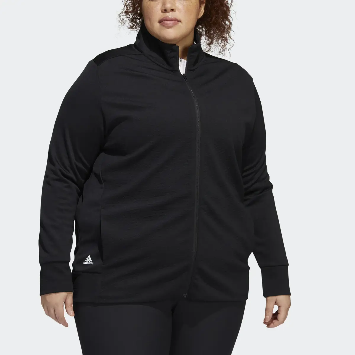 Adidas Giacca Textured Full-Zip (Curvy). 1