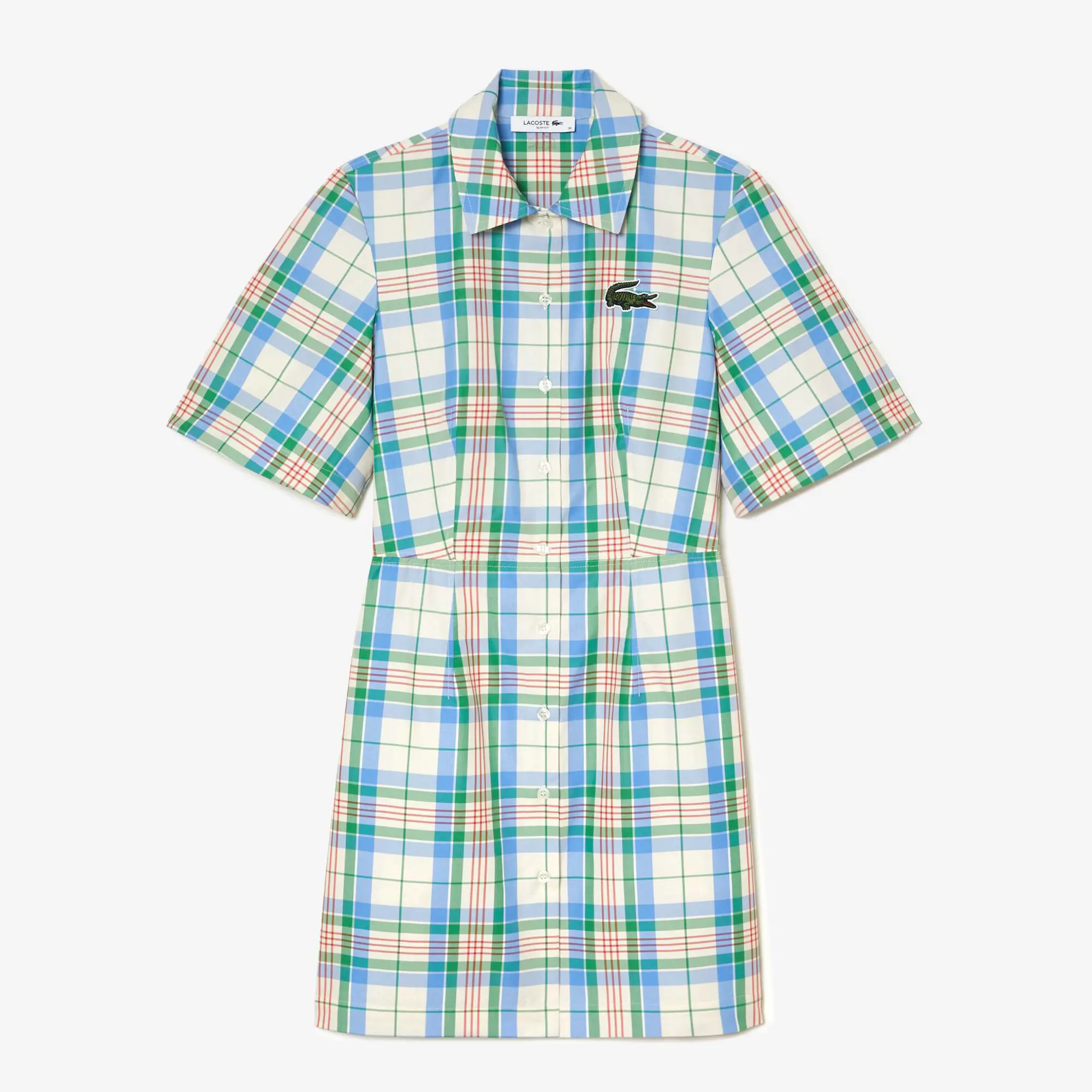 Lacoste Women’s Lacoste Cotton Blend Checkerboard Dress. 2