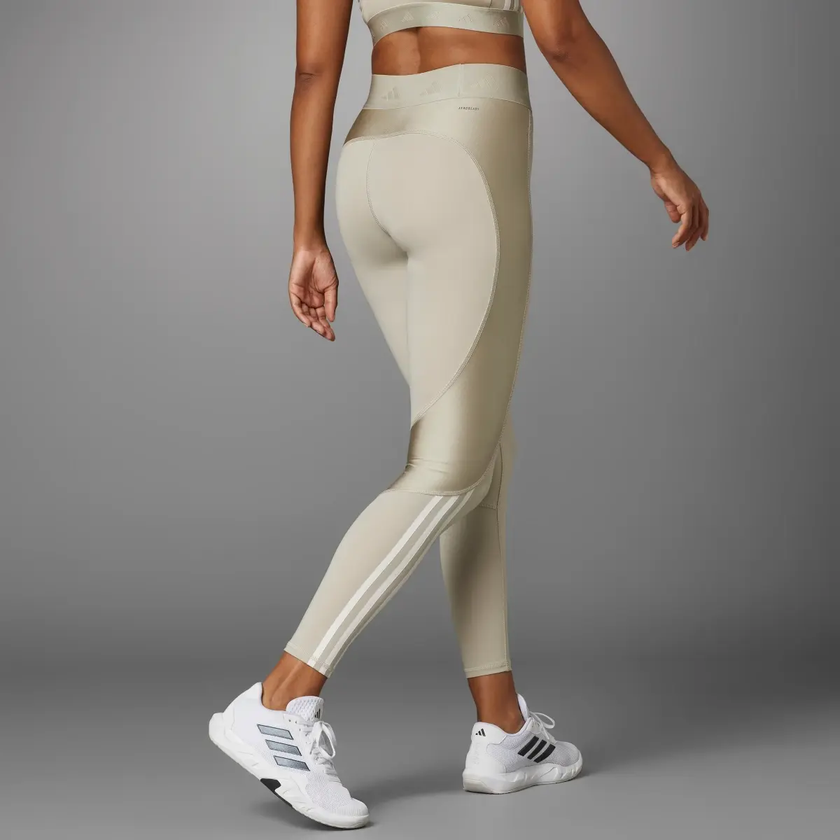 Adidas Hyperglam Shine Full-Length Leggings. 2