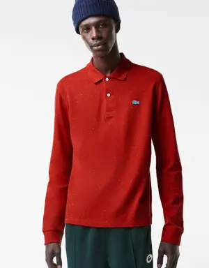 Lacoste Polo homme Lacoste manches longues classic fit imprimé moucheté