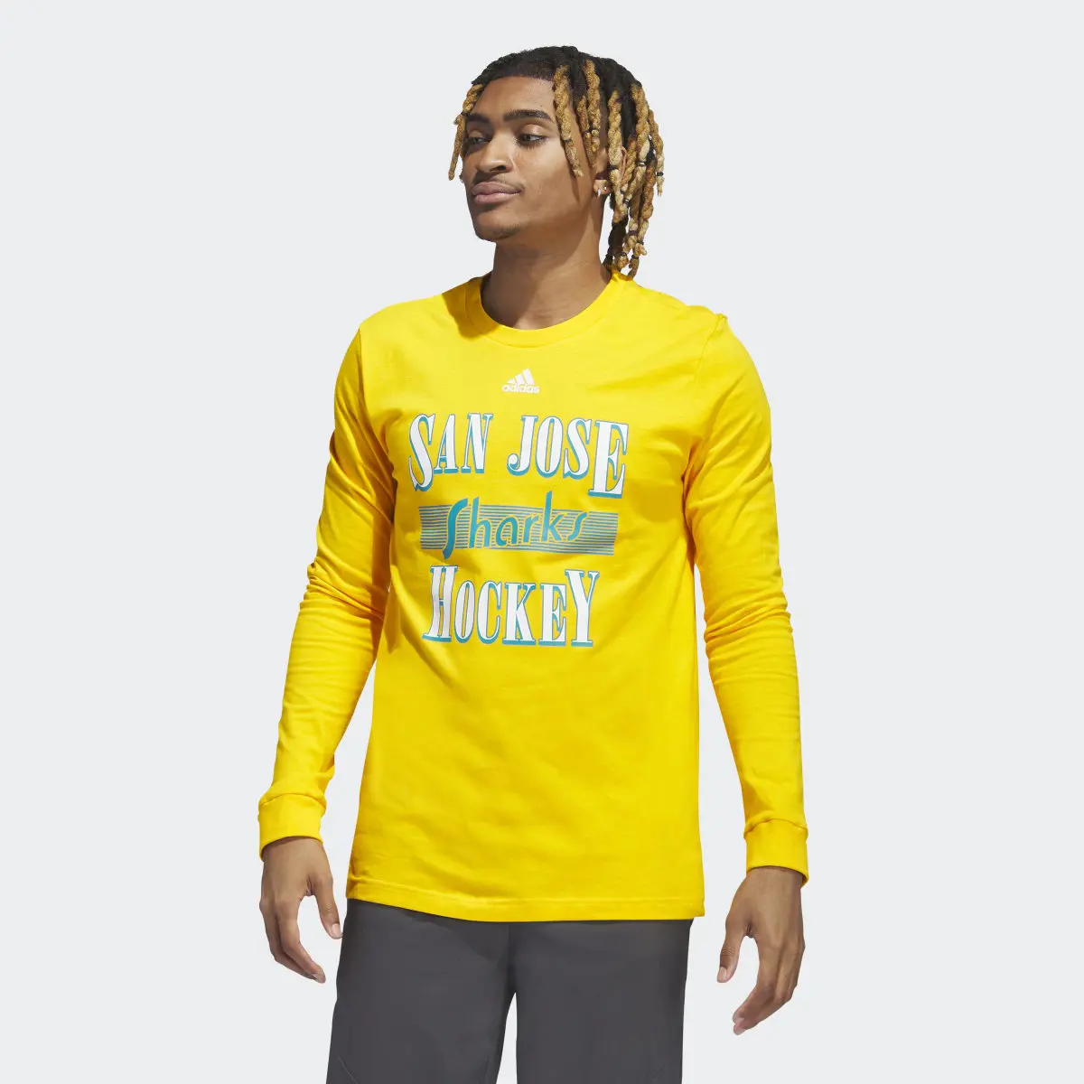 Adidas Sharks Playmaker Long Sleeve Tee. 2