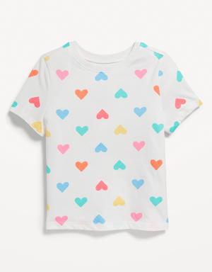 Old Navy Unisex Printed Crew-Neck T-Shirt for Toddler multi