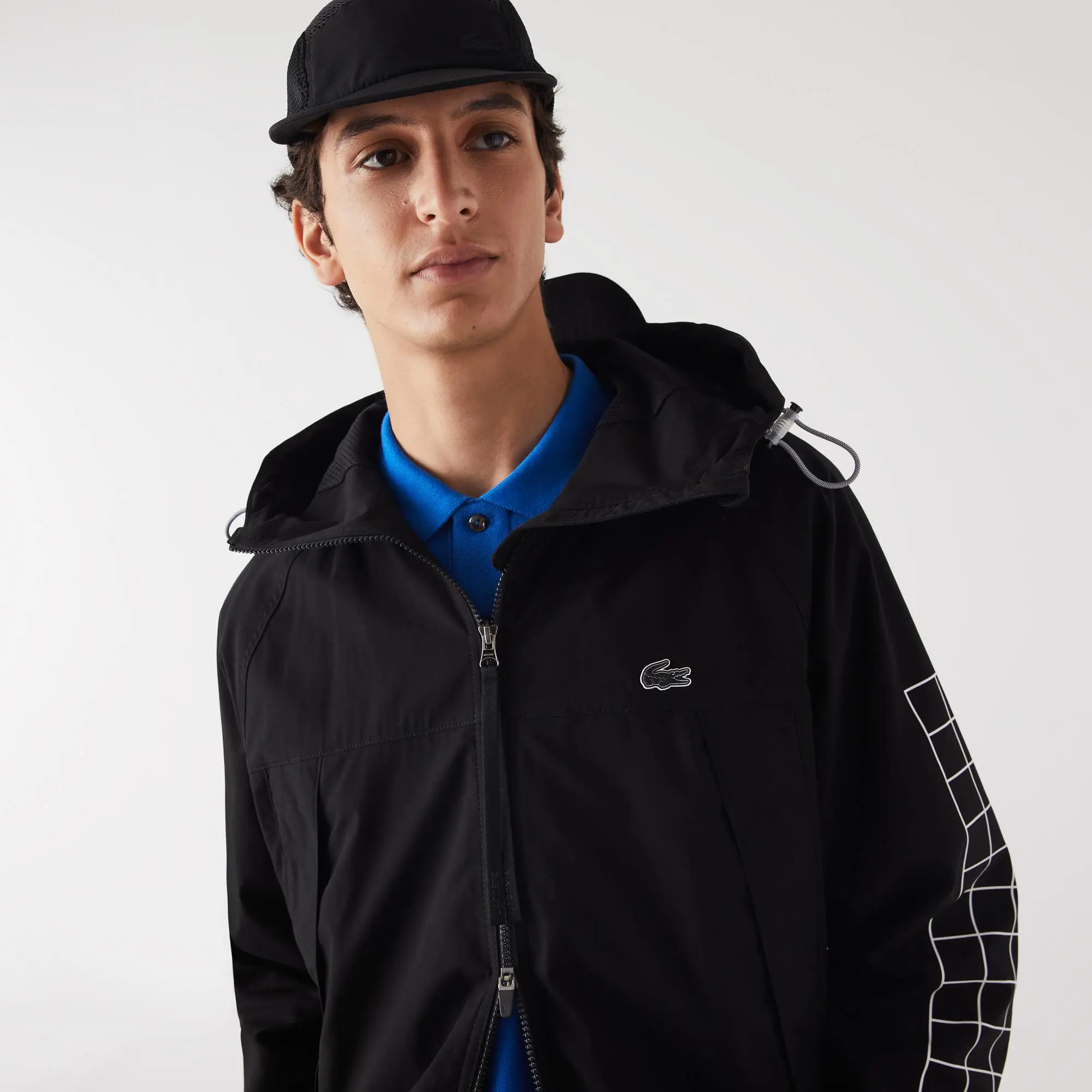 Lacoste Blouson homme Lacoste avec marquage sur la manche en twill. 1