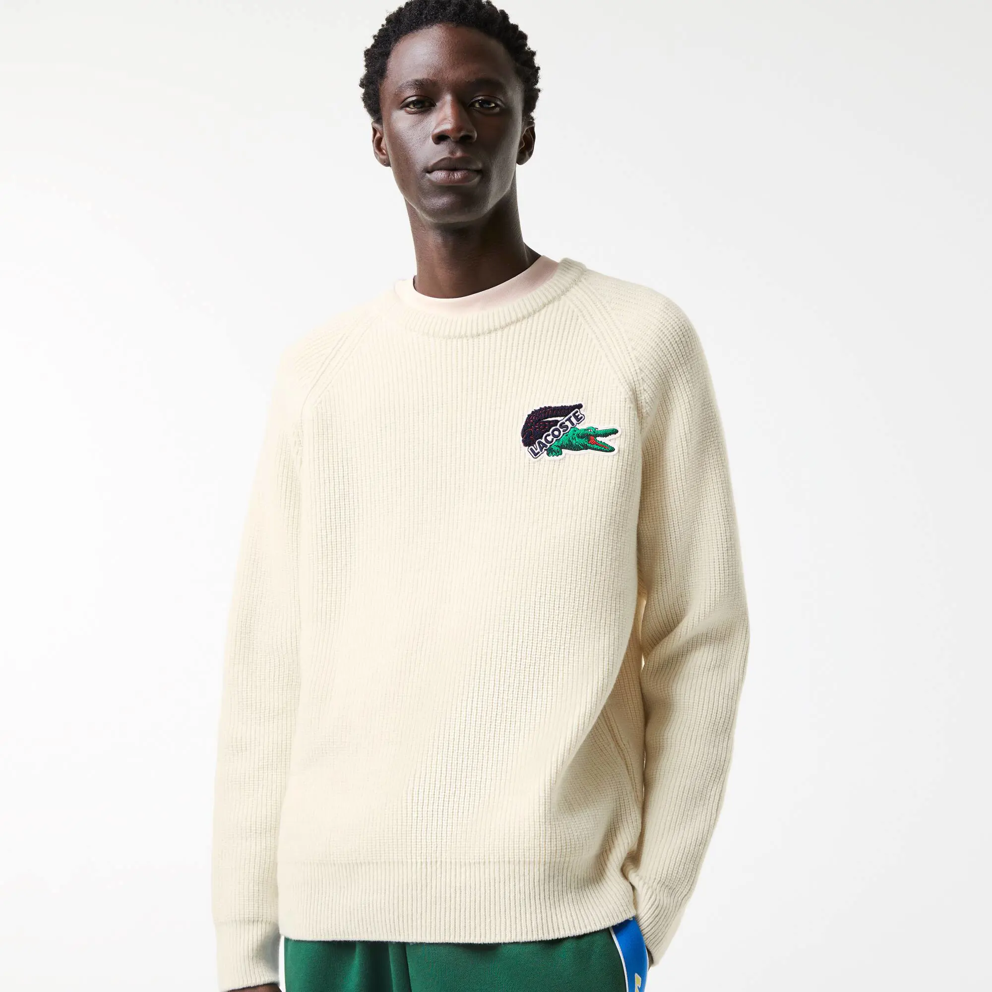 Lacoste big croc on sale sweater