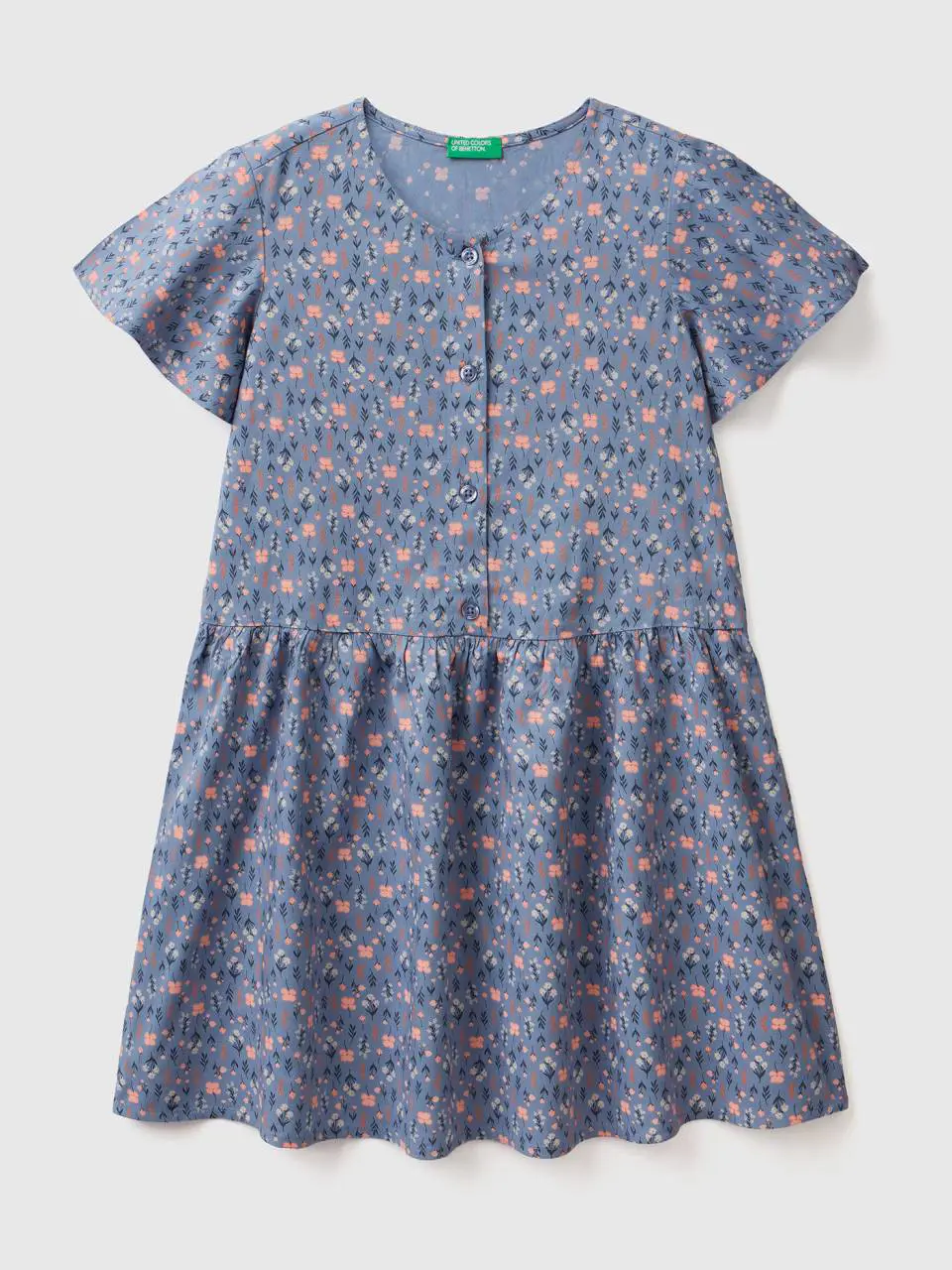 Benetton floral dress in sustainable viscose. 1