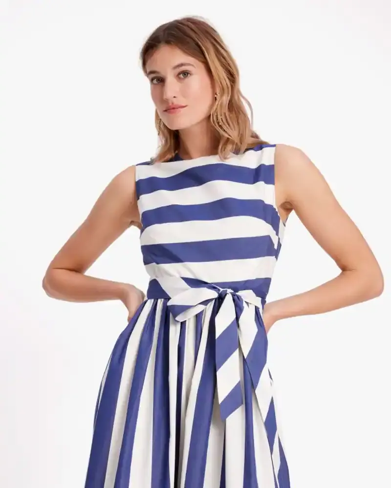 Kate Spade Awning Stripe Tie-waist Dress. 2