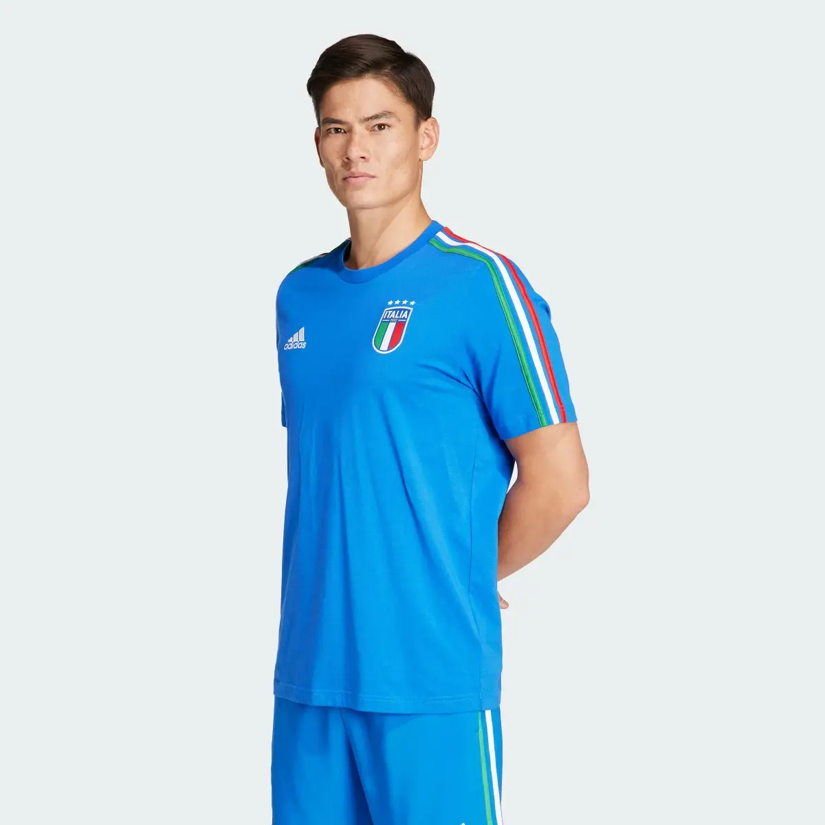 Adidas Camiseta Italia DNA 3 bandas. 2