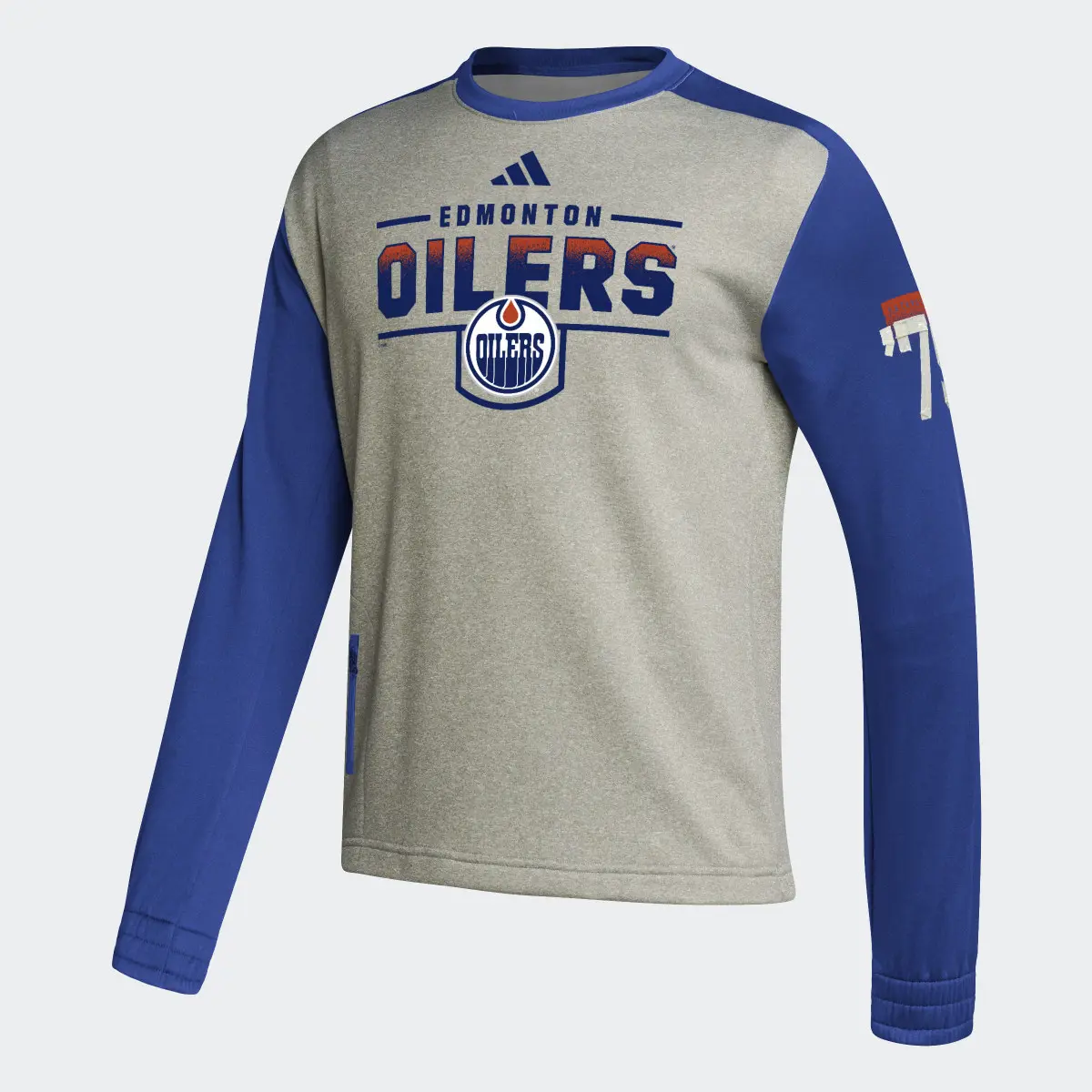 Adidas Oilers Team Issue Crew Sweatshirt. 1