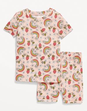 Unisex Snug-Fit Printed Pajama Set for Toddler & Baby multi