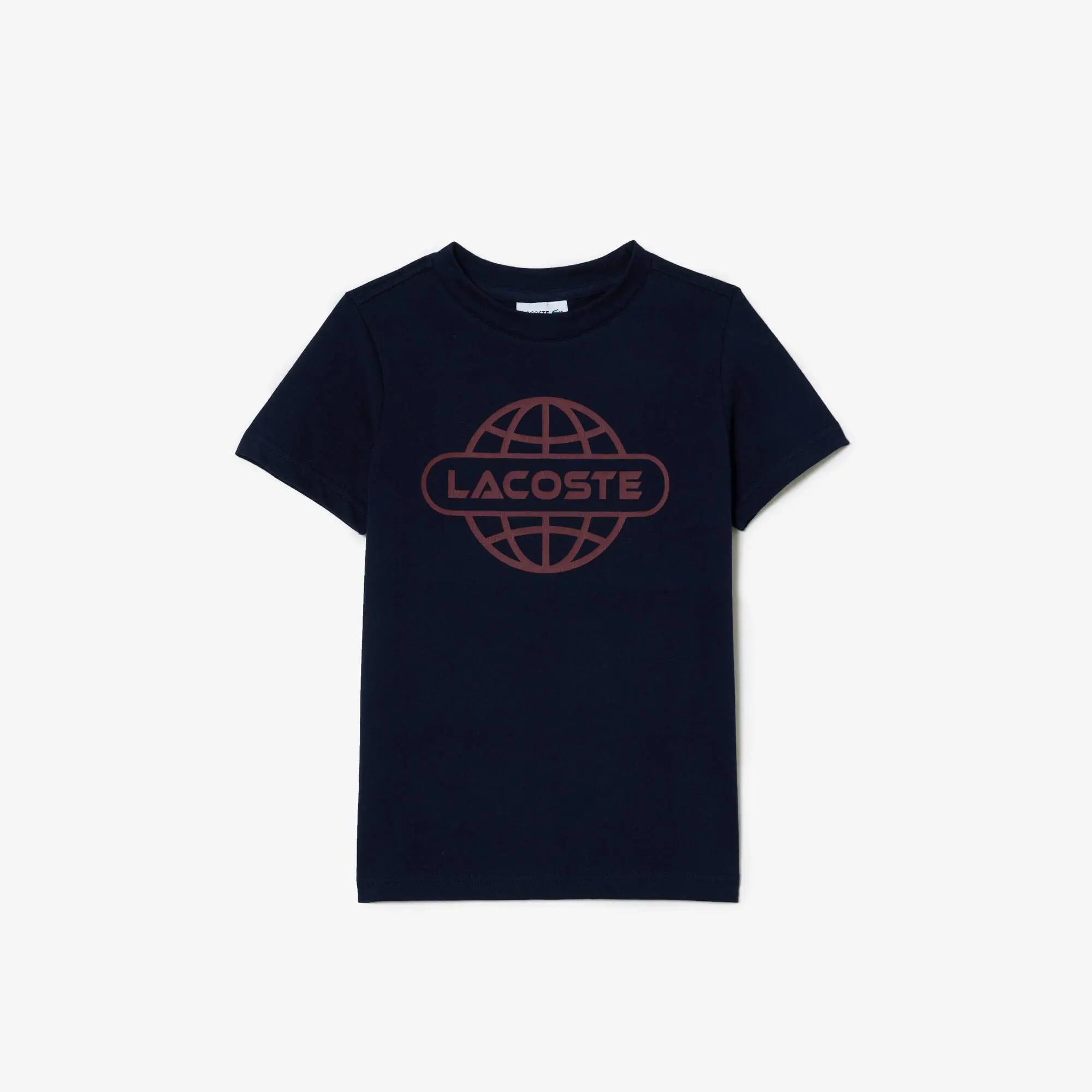 Lacoste Kids' Cotton Jersey Planet Print T-Shirt. 2 Lacoste Kids' Cotton Jersey Planet Print T-Shirt. 2