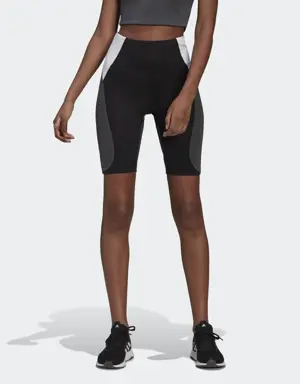 Adidas Designed to Move Colorblock Short Sport Tights