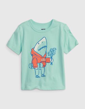 Gap Toddler 100% Organic Cotton Mix and Match Graphic T-Shirt green