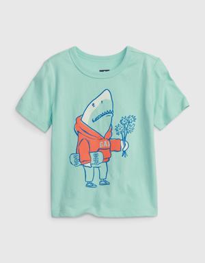 Toddler 100% Organic Cotton Mix and Match Graphic T-Shirt green