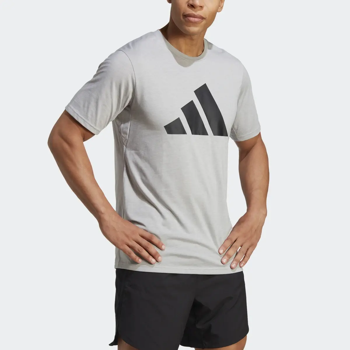 Adidas Train Essentials Feelready Logo Training T-Shirt. 1