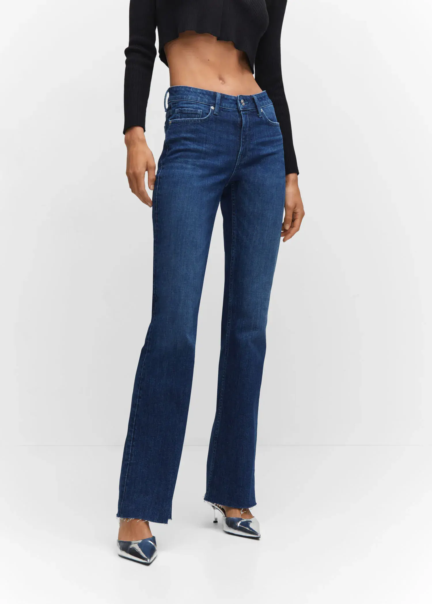 Mango Jeans flare taille normale. 2