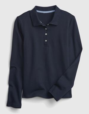 Kids Uniform Polo Shirt blue