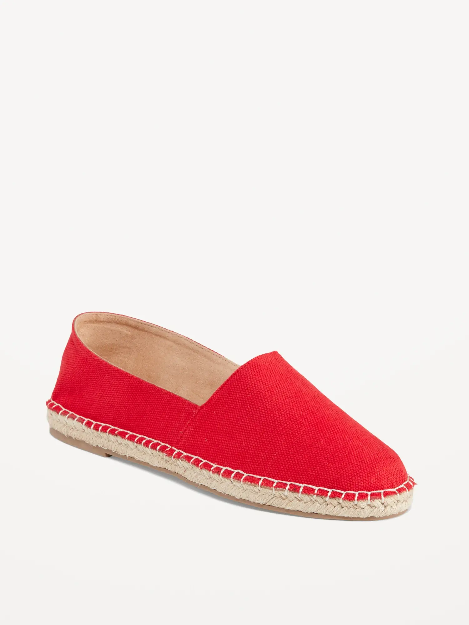 Old Navy Canvas Espadrille Flats for Women red. 1